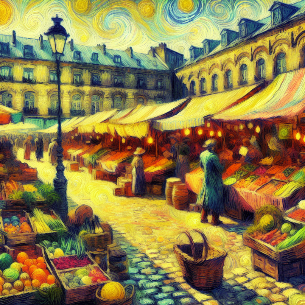 A market scene A market scene